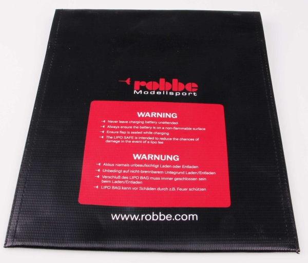 90340069 Lipo-Bag Robbe 23x30cm schwarz